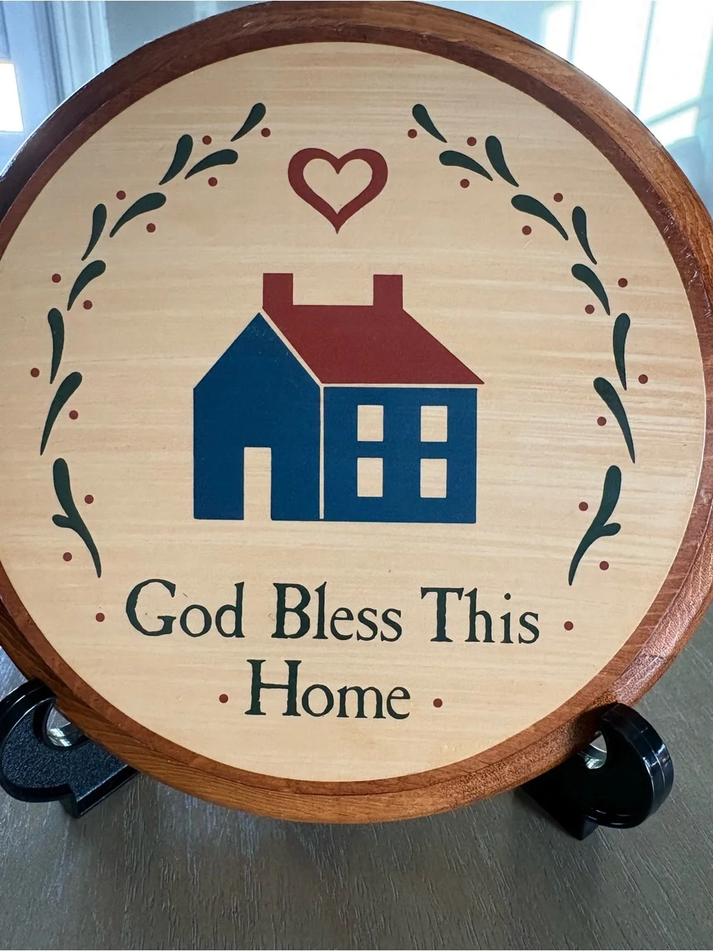 Vintage Wood Wall Sign God Bless This Home Farmhouse Country Blessing Wall Decor